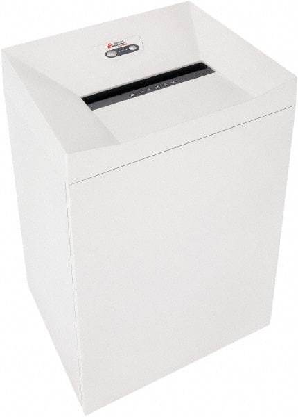 Ability One - 4mm x 37mm" Strip, 17 Sheet Cross Cut Paper Office Shredder - 13-1/2" Long x 18" Wide x 25" High, Level 4 Security, 69 Gal Wastebasket - Apex Tool & Supply