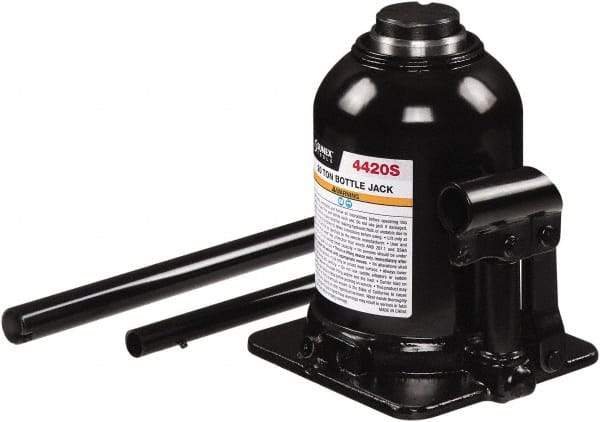 Sunex Tools - 20 Ton Capacity Bottle Jack - 7-1/2" to 13.8" High, 6.42" Long x 5.63" Wide Base - Apex Tool & Supply