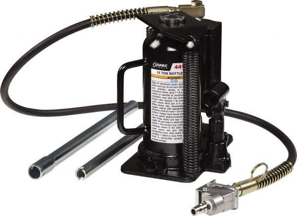 Sunex Tools - 12 Ton Capacity Bottle Jack - 9.1" to 17.6" High - Apex Tool & Supply