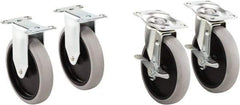 Rubbermaid - 5-11/16" Long x 2-9/16" Wide x 5-13/16" High, Cart Replacement Casters - Use with RCP Heavy Duty Adaptable Carts (1997206, 1997207, 1997208, 1997209). - Apex Tool & Supply