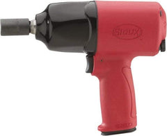 Sioux Tools - 1/2" Drive, 6,300 RPM, 520 Ft/Lb Torque Impact Wrench - Pistol Grip Handle, 1,200 IPM, 3.9 CFM, 90 psi, 1/4" NPT Inlet - Apex Tool & Supply