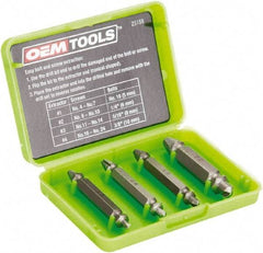 OEM Tools - Screw Extractor - #1, #2, #3, #4" Extractor for #4 to #7, #8 to #10, #11 to #14, #16 to #24 Screw - Apex Tool & Supply