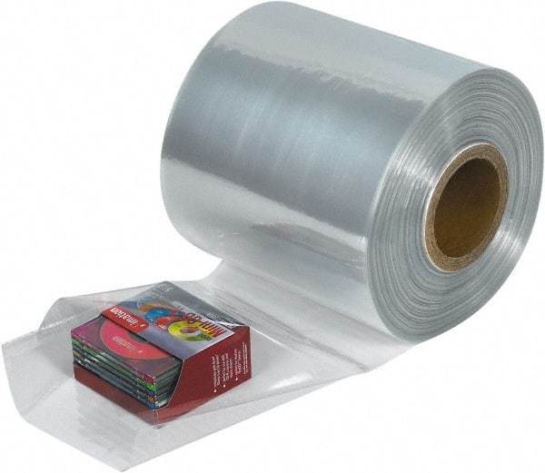 Made in USA - 4" Wide x 1,500' Long, Shrink Tubing - 100 Gauge - Apex Tool & Supply