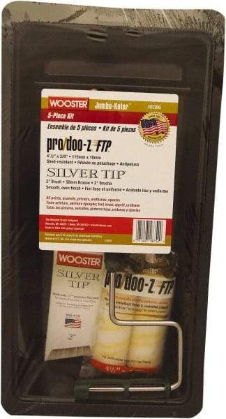 Wooster Brush - 2" Angled Polyester Angular Brush - 2-11/16" Bristle Length, 6-1/2" Wood Fluted Handle - Apex Tool & Supply