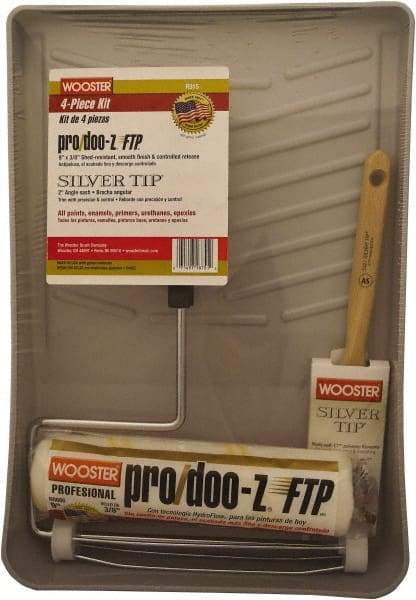 Wooster Brush - 2" Angled Polyester Angular Brush - 2-11/16" Bristle Length, 6-1/2" Wood Fluted Handle - Apex Tool & Supply