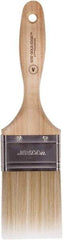 Wooster Brush - 2-1/2" Flat Polyester Varnish Brush - 2-15/16" Bristle Length, 5-1/4" Wood Beavertail Handle - Apex Tool & Supply