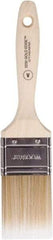 Wooster Brush - 2" Flat Polyester Varnish Brush - 2-11/16" Bristle Length, 4-9/16" Wood Beavertail Handle - Apex Tool & Supply