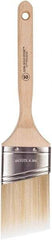 Wooster Brush - 2-1/2" Oval/Angle Polyester Angular Brush - 2-15/16" Bristle Length, 6-5/8" Wood Fluted Handle - Apex Tool & Supply