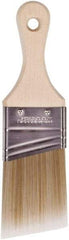 Wooster Brush - 2" Angled Polyester Angular Brush - 2-11/16" Bristle Length, 2-7/8" Wood Fluted Handle - Apex Tool & Supply