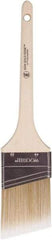 Wooster Brush - 2-1/2" Angled Polyester Angular Brush - 2-11/16" Bristle Length, 6-1/2" Wood Fluted Handle - Apex Tool & Supply