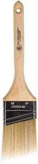 Wooster Brush - 2-1/2" Angled Polyester Angular Brush - 2-15/16" Bristle Length, 6-13/16" Wood Fluted Handle - Apex Tool & Supply