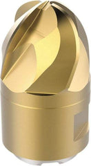 Seco - MP16 Grade MP3000 Carbide Ball Nose Milling Tip Insert - TiAIN/TiN Finish, 4 Flutes, 16mm Cutting Diam, 10mm Depth of Cut, 24.6mm Extension - Apex Tool & Supply