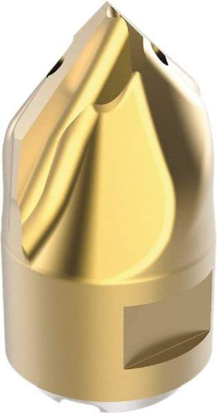 Seco - MP16 Grade F40M Carbide Chamfer Milling Tip Insert - TiAIN/TiN Finish, 2 Flutes, 16mm Cutting Diam, 7.4mm Depth of Cut, 26.4mm Extension - Apex Tool & Supply