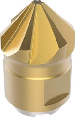 Seco - MP12 Grade F40M Carbide Chamfer Milling Tip Insert - TiAIN/TiN Finish, 6 Flutes, 1.95mm Cutting Diam, 5mm Depth of Cut, 17mm Extension - Apex Tool & Supply