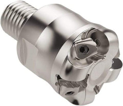 Seco - 27.34mm Cutting Diam, 6mm Max Depth of Cut, Combimaster Indexable Copy End Mill - 4 Inserts, RN..1204 Insert, R217.26 Toolholder, Steel, Through Coolant - Apex Tool & Supply