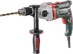 Metabo - 1/2" Keyed Chuck, 0 to 1,000/0 to 3,100 RPM, Pistol Grip Handle Electric Drill - 9.6 Amps, 120 Volts, Reversible - Apex Tool & Supply