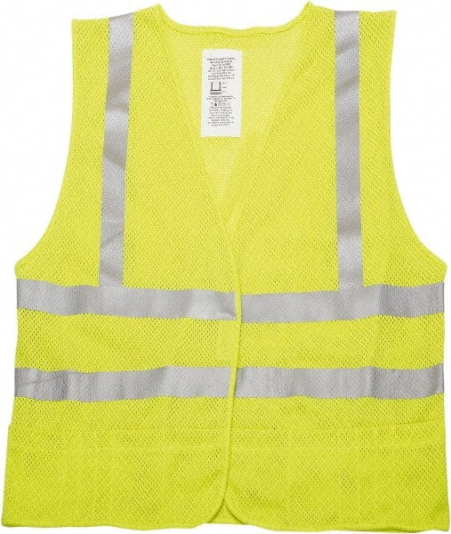 Ability One - Size L Yellow Mesh Public Safety High Visibility Vest - Apex Tool & Supply