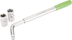 OEM Tools - 21" Long Cylindrical Shaped Lug Nut Wrench Tire Iron - Telescoping, 11/16, 3/4, 13/16, 7/8" Hex, 17, 19, 21, 22mm - Apex Tool & Supply