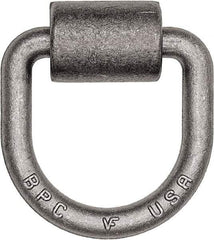 Buyers Products - Steel D-Ring with Integral Bracket - 4-1/2" Long, Gray, For Use with Cargo Control - Apex Tool & Supply