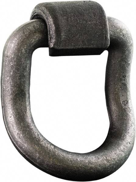 Buyers Products - Steel D-Ring 55° with Integral Bracket - 5" Long, Gray, For Use with Cargo Control - Apex Tool & Supply