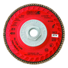 4 1/2″ × 5/8-11″ Z3 - 80 Grit - Compact Trimmable Premium Zirconia Z3 Flap Disc - Apex Tool & Supply