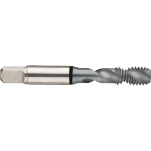 ‎10-32 2FL 2B Cobalt Spiral Flute Semi-Bott Black Ring Tap-MolyGlide-45 Degree Helix - Apex Tool & Supply