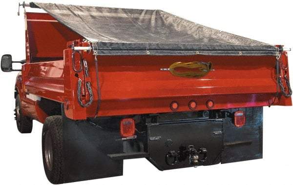 Buyers Products - Aluminum Manual Dump Tarp - 6.4" Long, Silver, For Use with Dumps up to 102" Wide - Apex Tool & Supply