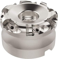 Seco - 37.33mm Cut Diam, 6mm Max Depth, 32mm Arbor Hole, 7 Inserts, RN.. 1207 Insert Style, Indexable Copy Face Mill - R220.26 Cutter Style, 9,400 Max RPM, 50mm High, Through Coolant, Series R220.26 - Apex Tool & Supply
