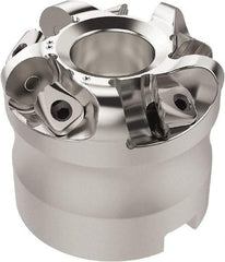 Seco - 67.26mm Cut Diam, 6mm Max Depth, 3/4" Arbor Hole, 5 Inserts, RN.. 1207 Insert Style, Indexable Copy Face Mill - R220.26 Cutter Style, 11,900 Max RPM, 2 High, Through Coolant, Series R220.26 - Apex Tool & Supply