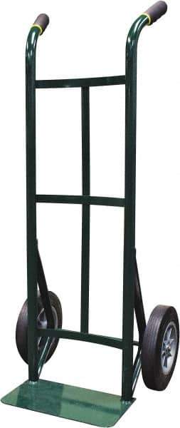 Ability One - 600 Lb Capacity 45" OAH Hand Truck - Steel Handle, Steel, Solid Rubber Wheels - Apex Tool & Supply
