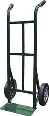 Ability One - 600 Lb Capacity 45" OAH Hand Truck - Steel Handle, Steel, Solid Rubber Wheels - Apex Tool & Supply