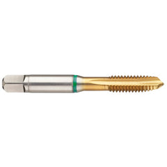 M6 x .75 3FL 6H Cobalt Spiral Point Plug Green Ring Tap-TiN - Apex Tool & Supply