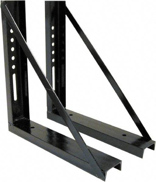 Buyers Products - Steel Truck Box Mounting Brackets - 18" Long, Black, For Use with Truck Boxes - Apex Tool & Supply