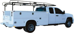 Buyers Products - Steel Ladder Rack - 162" Long, Black, For Use with Single & Dual Rear Wheel Utility Compartments - Apex Tool & Supply