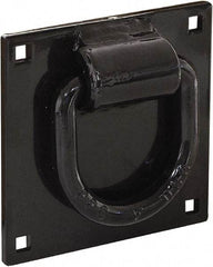 Buyers Products - Steel Bolt-On D-Ring - 4-1/2" Long, Black, For Use with Cargo Control - Apex Tool & Supply