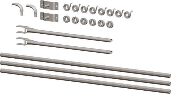 Buyers Products - Aluminum Universal Tarp Arm Kit - 146" Long, Silver, For Use with 8 to 19' Dump Bodies - Apex Tool & Supply