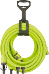 Legacy - 1/2" ID x 0.74" OD 4' Long Lead-In Whip Hose - MNPT Swivel x MNPT Ends, 300 Working psi, -40 to 140°F, 1/2" Fitting, Green - Apex Tool & Supply