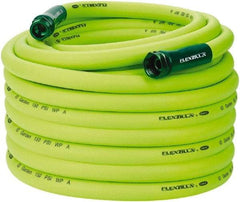 Legacy - 100' Long Garden Hose - 3/4" Diam, 3/4" GHT, Hybrid Polymer, 150 psi, All Season, Green - Apex Tool & Supply