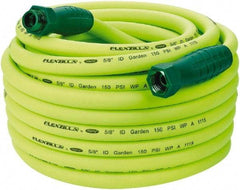 Legacy - 75' Long Garden Hose - 5/8" Diam, 3/4" GHT, Hybrid Polymer, 150 psi, All Season, Green - Apex Tool & Supply