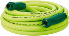 Legacy - 25' Long Garden Hose - 5/8" Diam, 3/4" GHT, Hybrid Polymer, 150 psi, All Season, Green - Apex Tool & Supply
