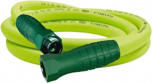 Legacy - 10' Long Garden Lead-In Hose - 5/8" Diam, 3/4" GHT, Hybrid Polymer, 150 psi, All Season, Green - Apex Tool & Supply