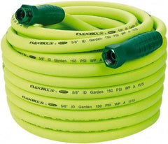 Legacy - 100' Long Garden Hose - 5/8" Diam, 3/4" GHT, Hybrid Polymer, 150 psi, All Season, Green - Apex Tool & Supply