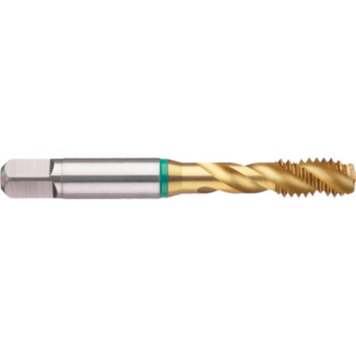 ‎#5-40 3FL 2B Cobalt Bottoming Green Ring Tap FORM-E-TiN - Apex Tool & Supply