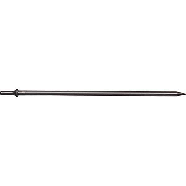 Mayhew - 1/8" Head Width, 18" OAL, Tapered Punch Chisel - Round Drive, Round Shank, Steel - Apex Tool & Supply
