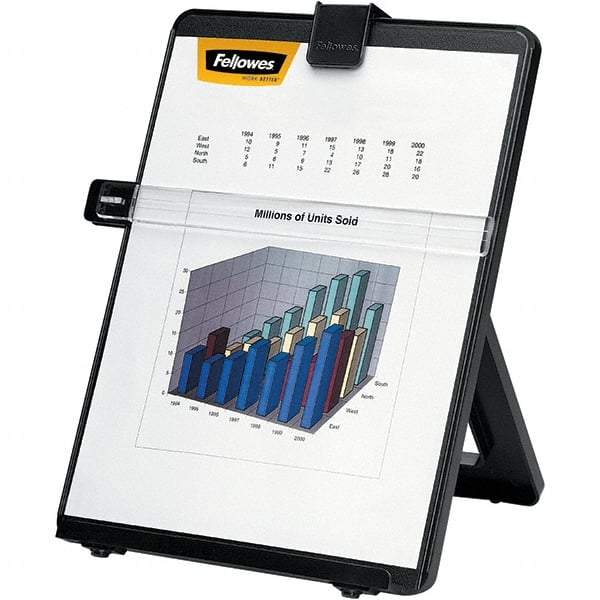 FELLOWES - Black Copyholder - Plastic - Apex Tool & Supply