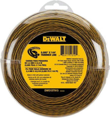 DeWALT - 0.095" Diam, 144' Long String Trimmer Replacment Line - For DCST920B, DCST920P1, DCST970X1, DCST990B, DCST990H1, DCST990M1 - Apex Tool & Supply