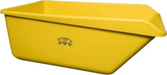 Remco - 149 Gal Yellow Rectangular Polyethylene Tub - 21-3/4" High x 32" Diam - Apex Tool & Supply