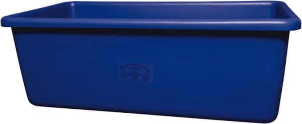 Remco - 70 Gal Blue Rectangular Polyethylene Tub - 17" High x 26-1/2" Diam - Apex Tool & Supply