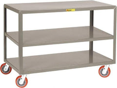 Little Giant - Mobile Table - Fixed Leg, Gray, 48" Long x 30" Deep x 34" High - Apex Tool & Supply