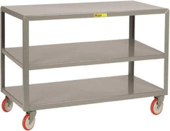 Little Giant - Mobile Table - Fixed Leg, Gray, 48" Long x 30" Deep x 34" High - Apex Tool & Supply